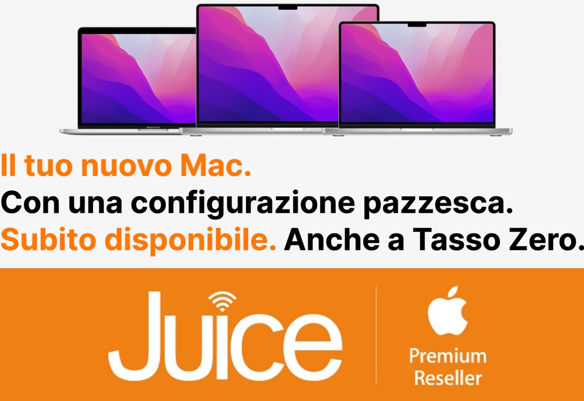 Da Juice disponibili MacBook Pro 14” e 16” in configurazioni top