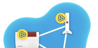 Da AVM FRITZ!Repeater 3000 AX, potente ripetitore tri-band con Wi-Fi 6