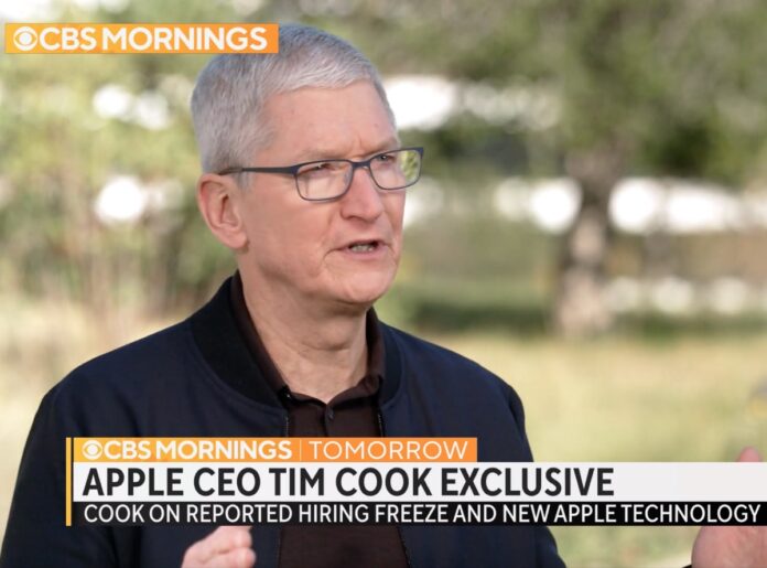 Tim Cook conferma il rallentamento delle assunzioni in Apple