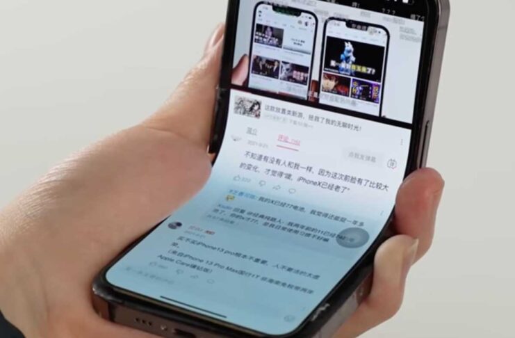 L’iPhone pieghevole creato da un utente cinese