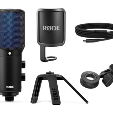 RØDE NT-USB+, microfono USB cardioide a condensatore per iPhone, iPad, Mac e Android
