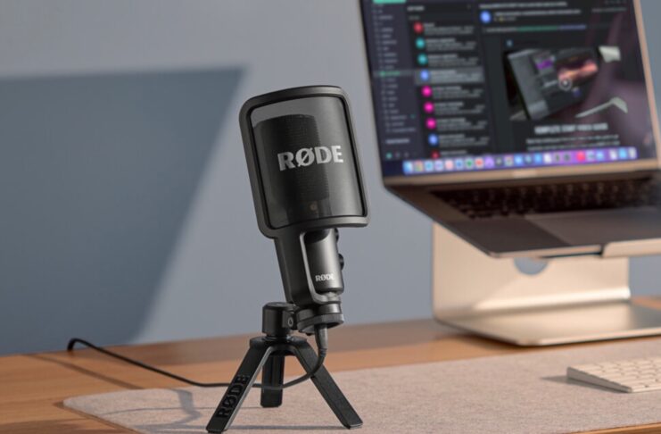 RØDE NT-USB+, microfono USB cardioide a condensatore per iPhone, iPad, Mac e Android
