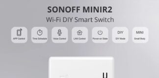 Interruttore intelligente SONOFF MINIR2, kit da tre in sconto a 16,95 €
