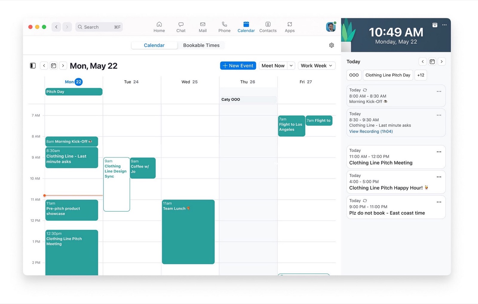 Zoom sfida i grandi con email e calendario