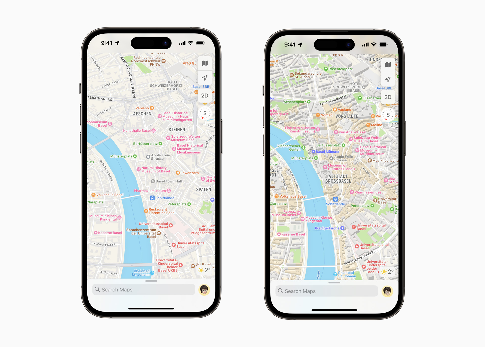 Apple Maps in der Schweiz, Liechtenstein und anderen Ländern erneuert