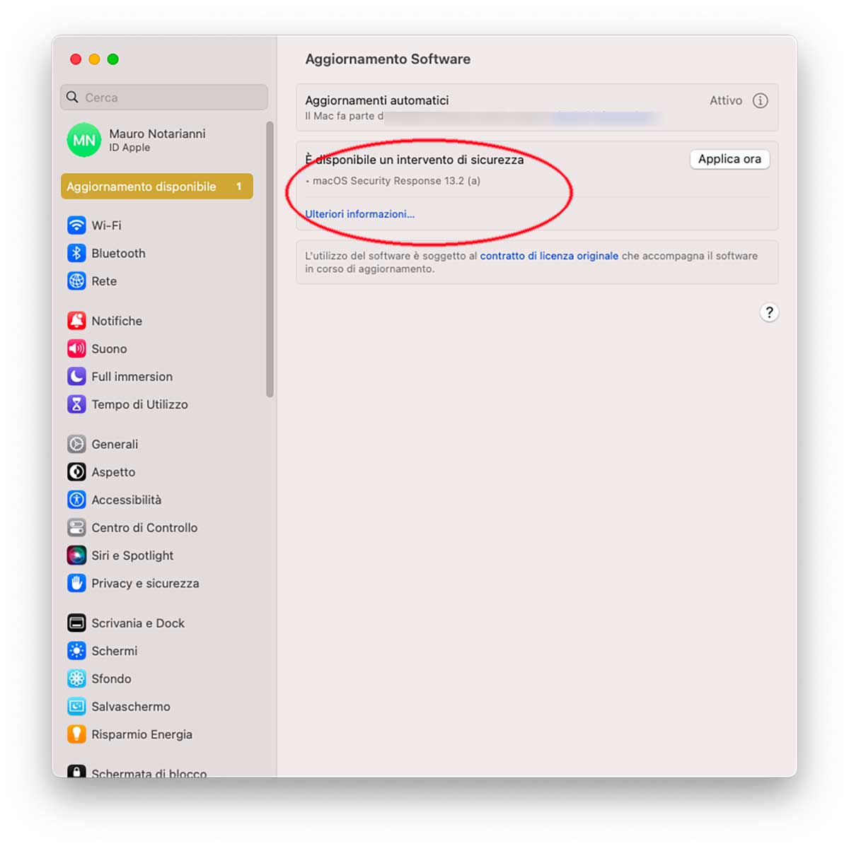 Rilasciato intervento di sicurezza rapido per macOS Ventura 13.2 beta Rilasciato intervento di sicurezza rapido per macOS Ventura 13.2 beta