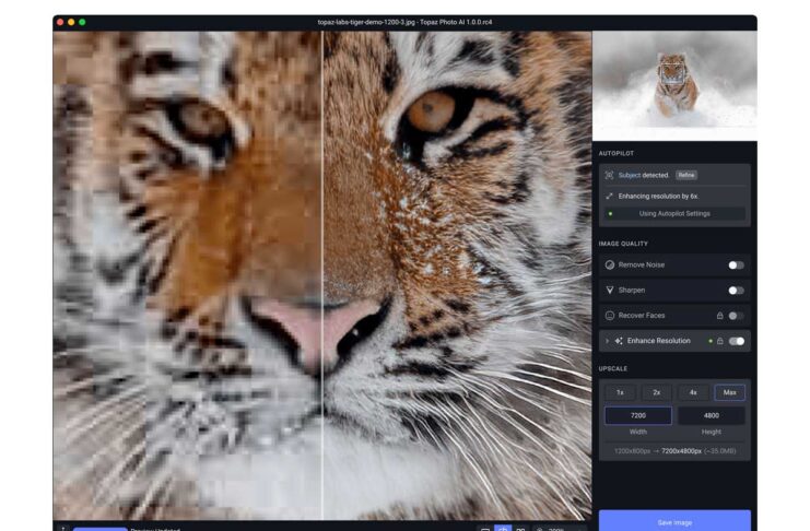 Topaz Photo AI migliora i volti e non solo con l’IA su Mac