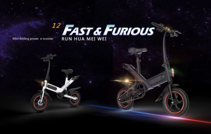 Tamnpoo Sports, la bici elettrica pieghevole stile Fast & Furious