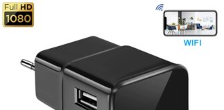 Alimentatore USB con telecamera nascosta, in offerta su Aliexpress