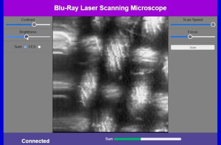 YouTuber trasforma vecchio lettori Blu-Ray in microscopio
