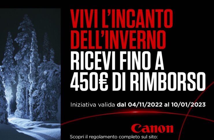 È arrivato il Winter Cash Back, il rimborso invernale Canon