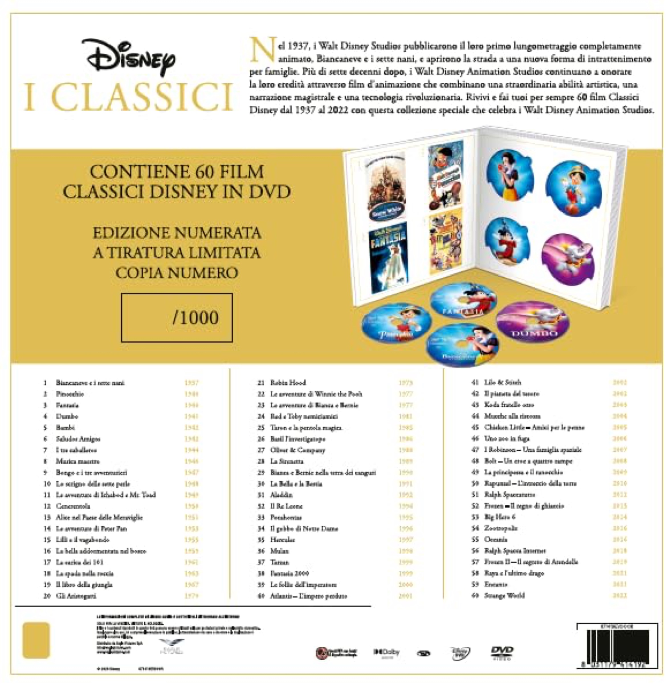 Edizione del collezionista, tutti i classici Disney nel cofanetto DVD o Blu-Ray definitivo - macitynet.it Edizione del collezionista, tutti i classici Disney nel cofanetto DVD o Blu-Ray definitivo - macitynet.it
