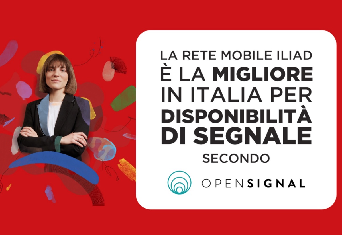 iliad è la migliore rete in Italia per disponibilità secondo Opensignal