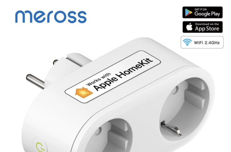 Doppia presa smart Meross, compatibile con HomeKit a 16 euro