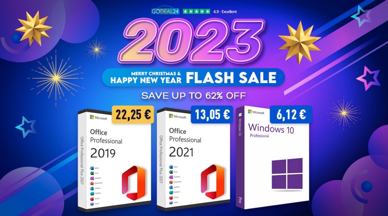 2023 col botto, Office 2021 Pro e Windows 10 a partire da 6 €
