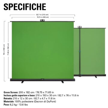 Col Green Screen XL di Elgato cambiare sfondo è un attimo