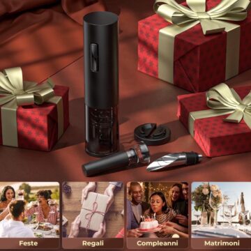 Il cavatappi elettrico GHB apre le bottiglie in 8 secondi