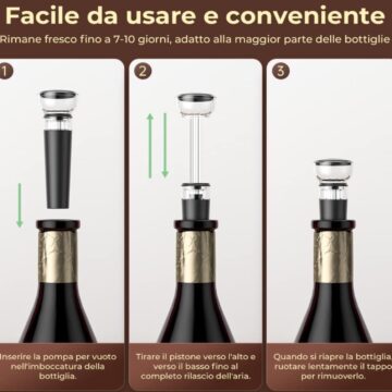 Il cavatappi elettrico GHB apre le bottiglie in 8 secondi