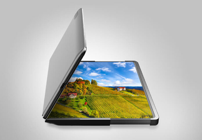 Flex Hybrid, Samsung immagina uno schermo che si piega e si rimpicciolisce