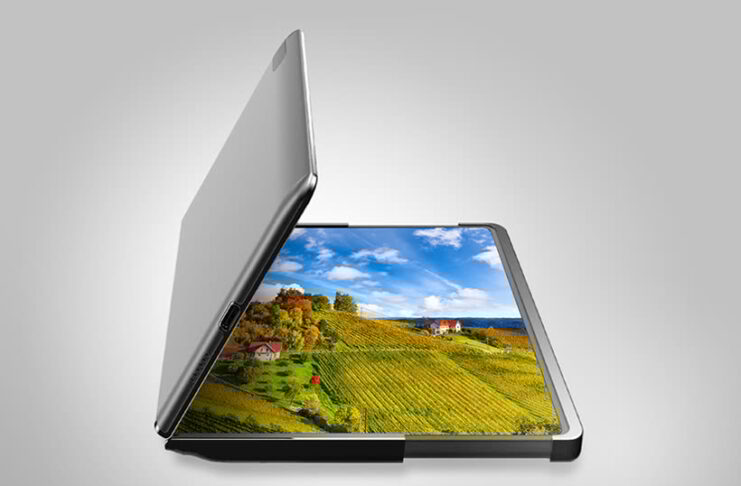 Flex Hybrid, Samsung immagina uno schermo che si piega e si rimpicciolisce