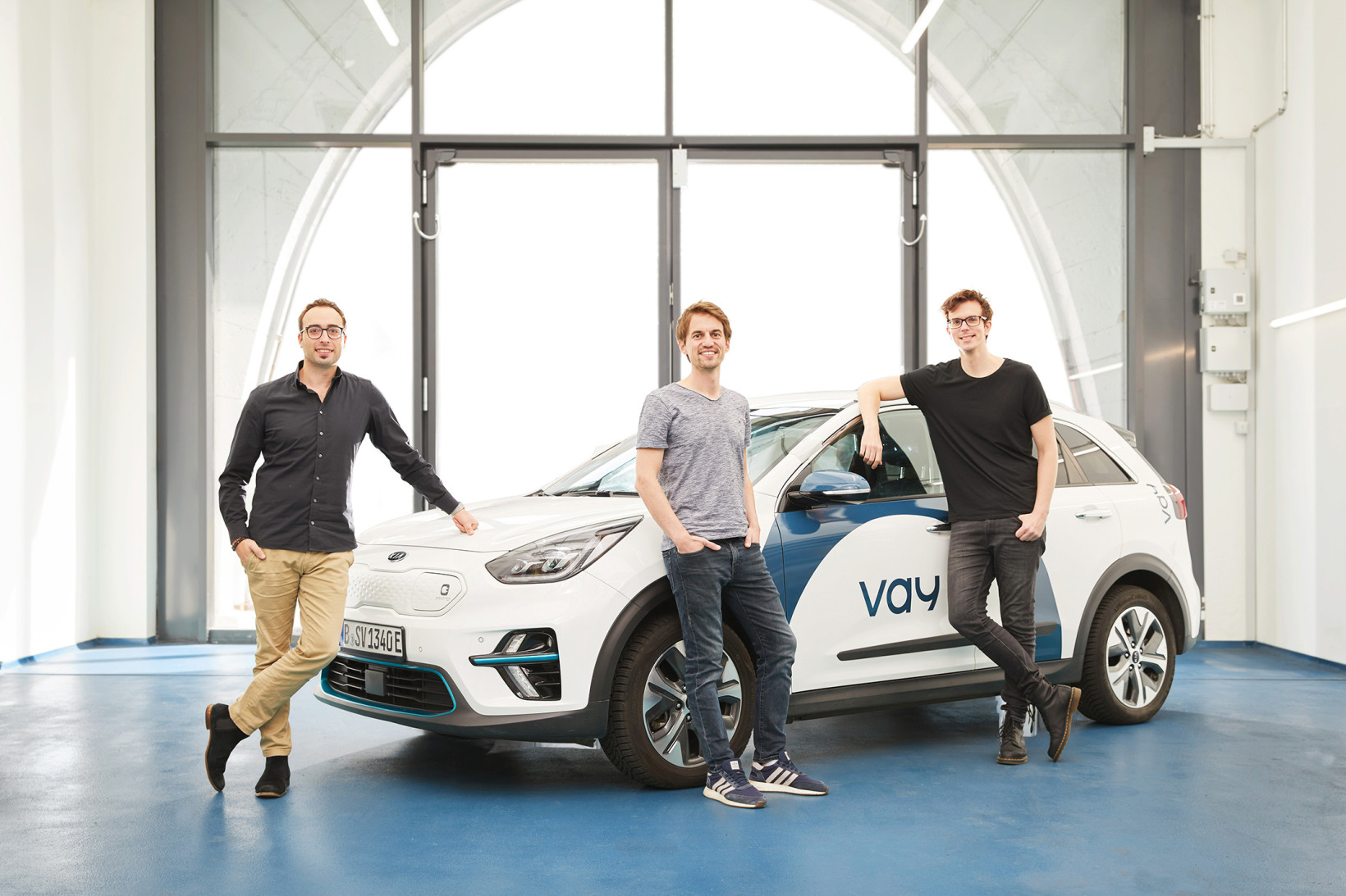 I fondatori della startup. Da sinistra verso destra: Fabrizio Scelsi, Thomas von der Ohe e Bogdan Djukic. Foto: Vay