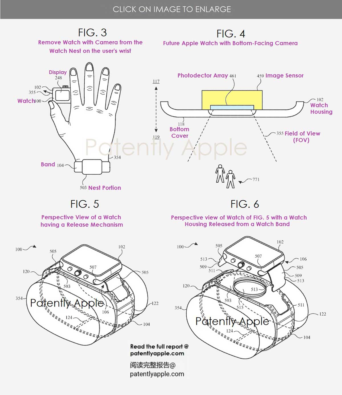 In un brevetto, l’Apple Watch utilizzabile senza cinturino