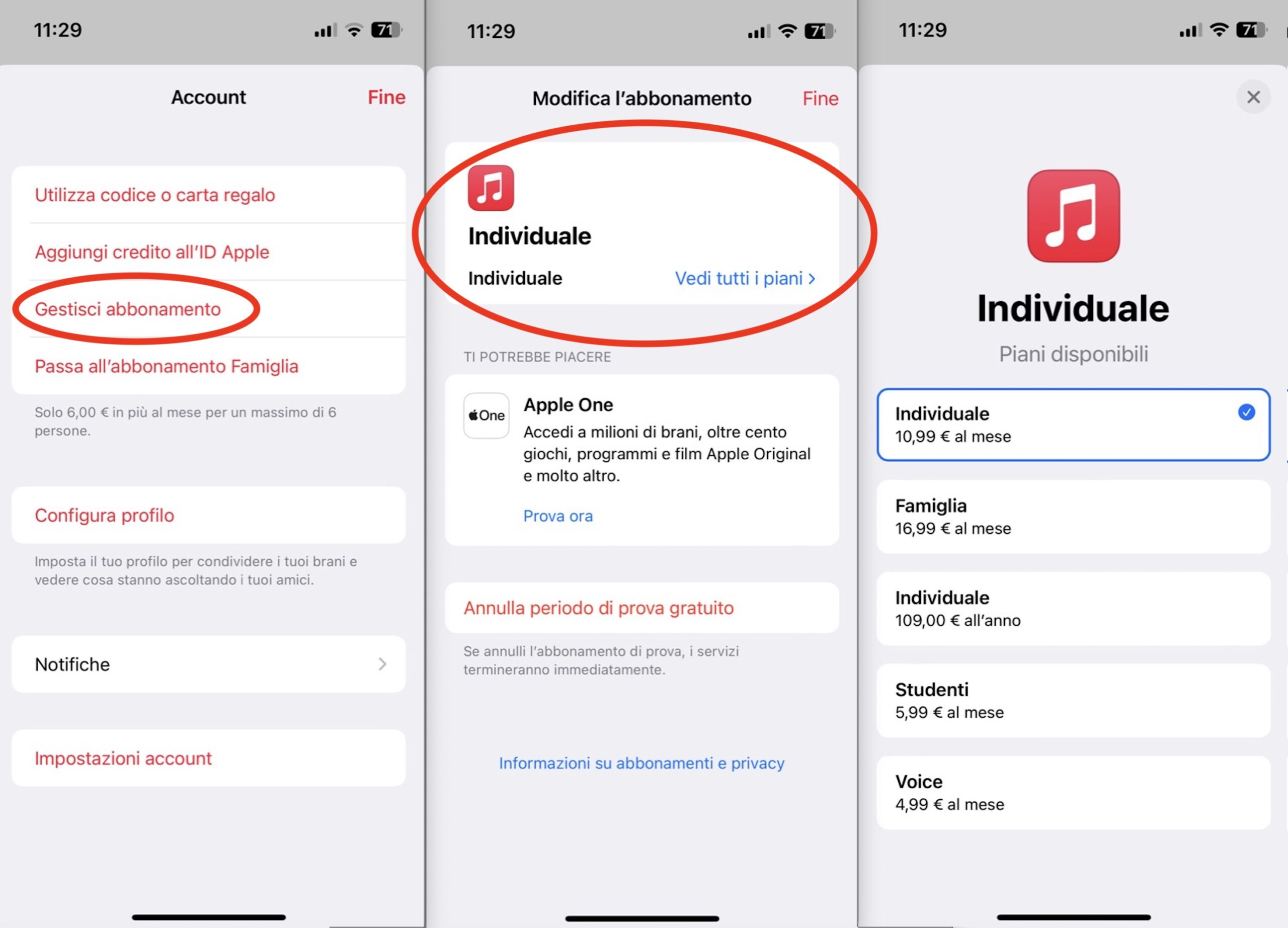 Apple Music: come passare dal piano Individuale a Famiglia, e viceversa