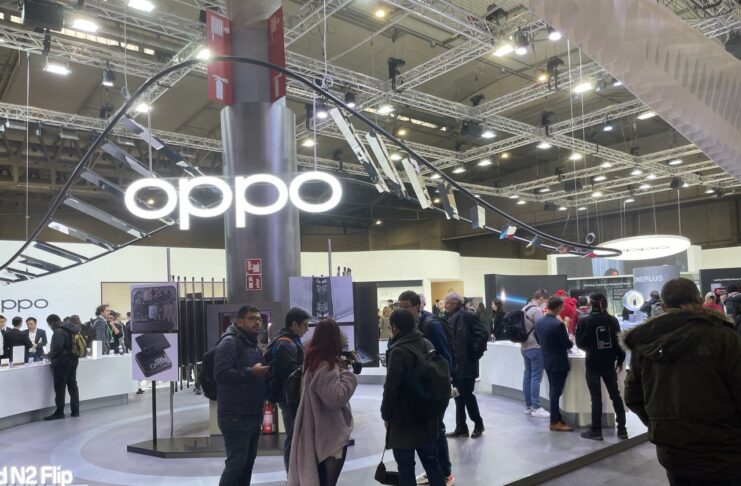 Oppo MWC23 stand logo settimio icona