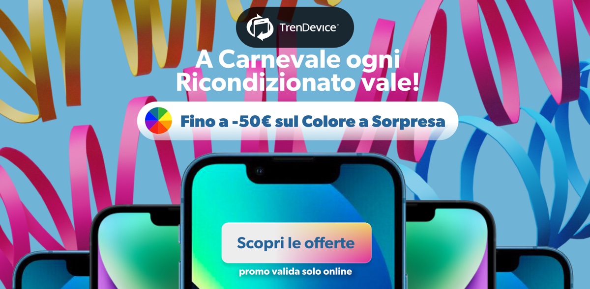 iPhone scontati fino a -50€ con Colore a Sorpresa su TrenDevice