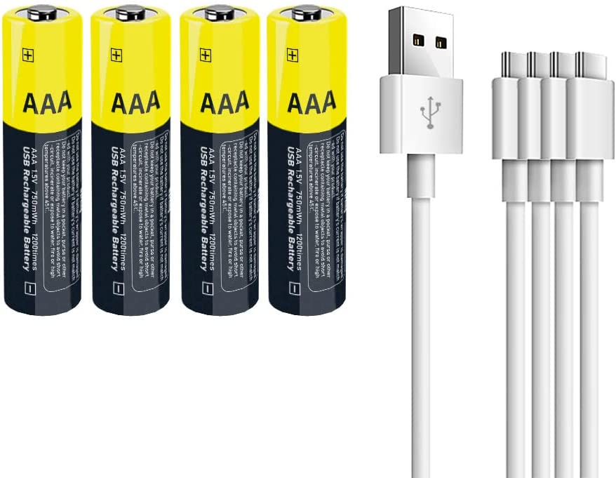 Le batterie AAA che si ricaricano via USB
