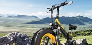 La mountain bike elettrica pieghevole Bezior XF200 è in sconto