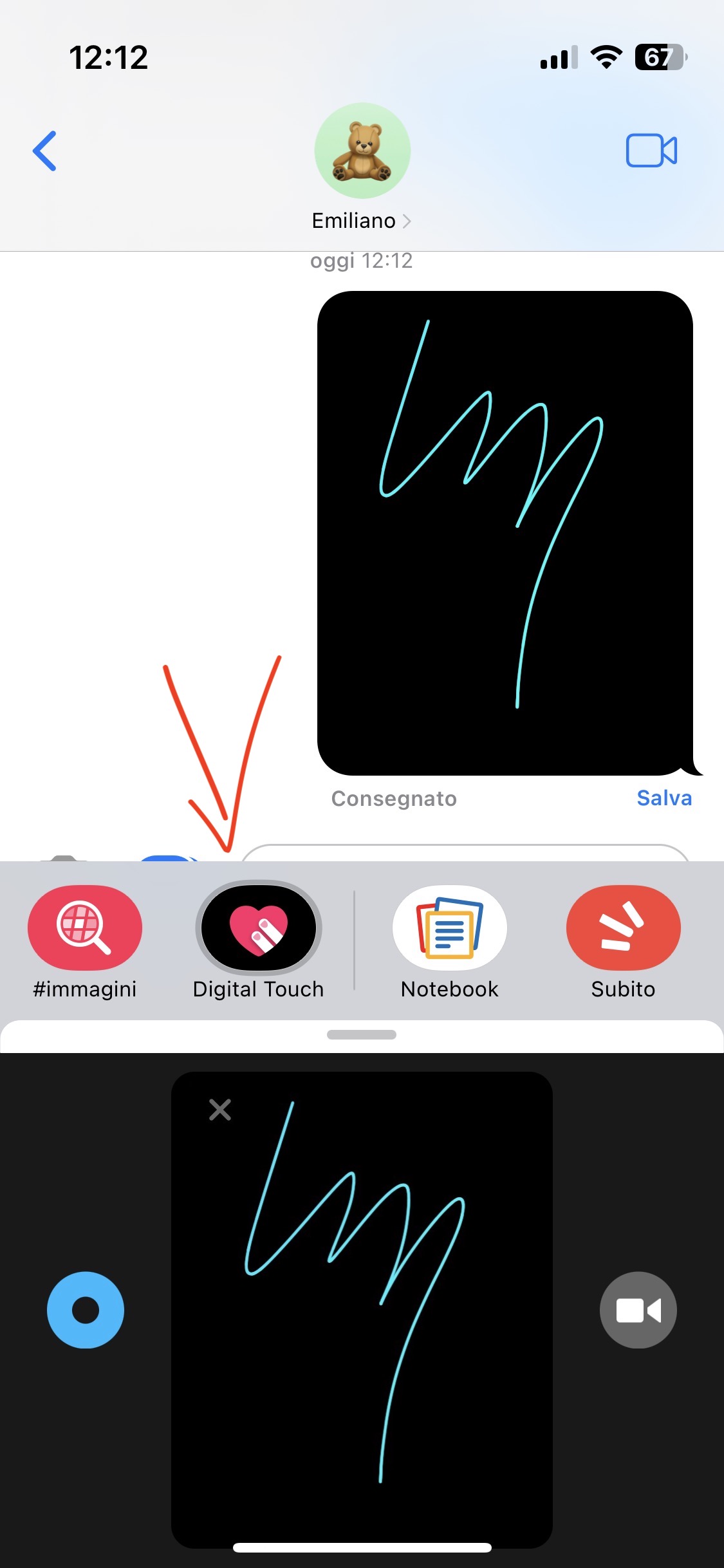 Come disegnare a mano un messaggio iMessage su iPhone e iPad