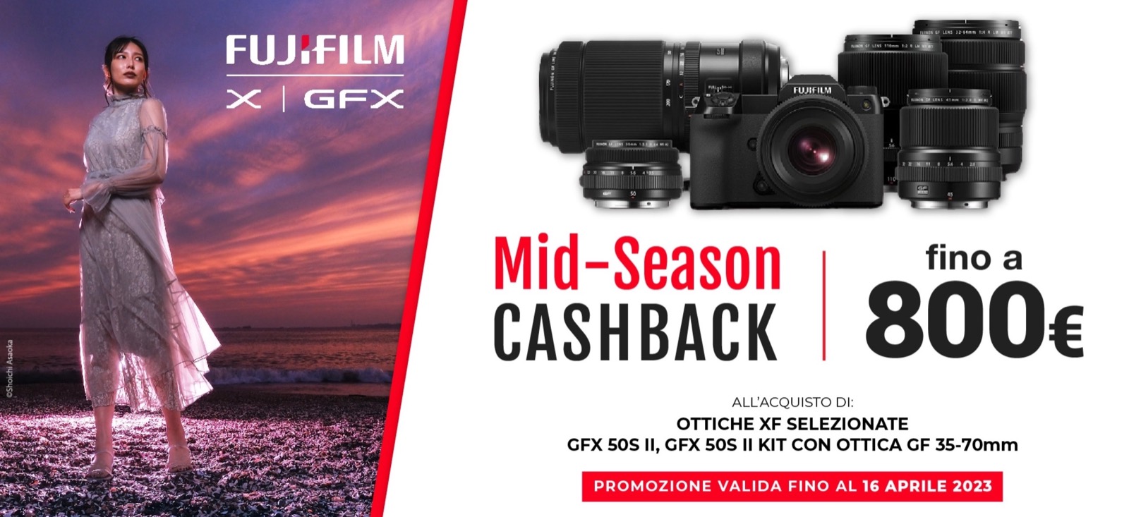 Partito il cashback Fujifilm, fino a 800 € di rimborso