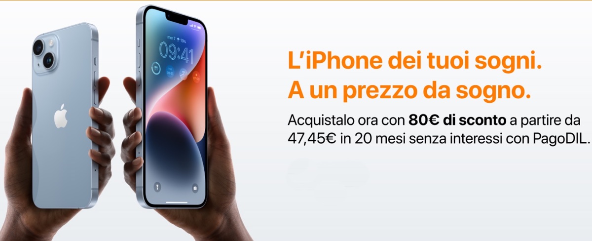 Da Juice iPhone 14 costa 80 euro meno, anche a rate