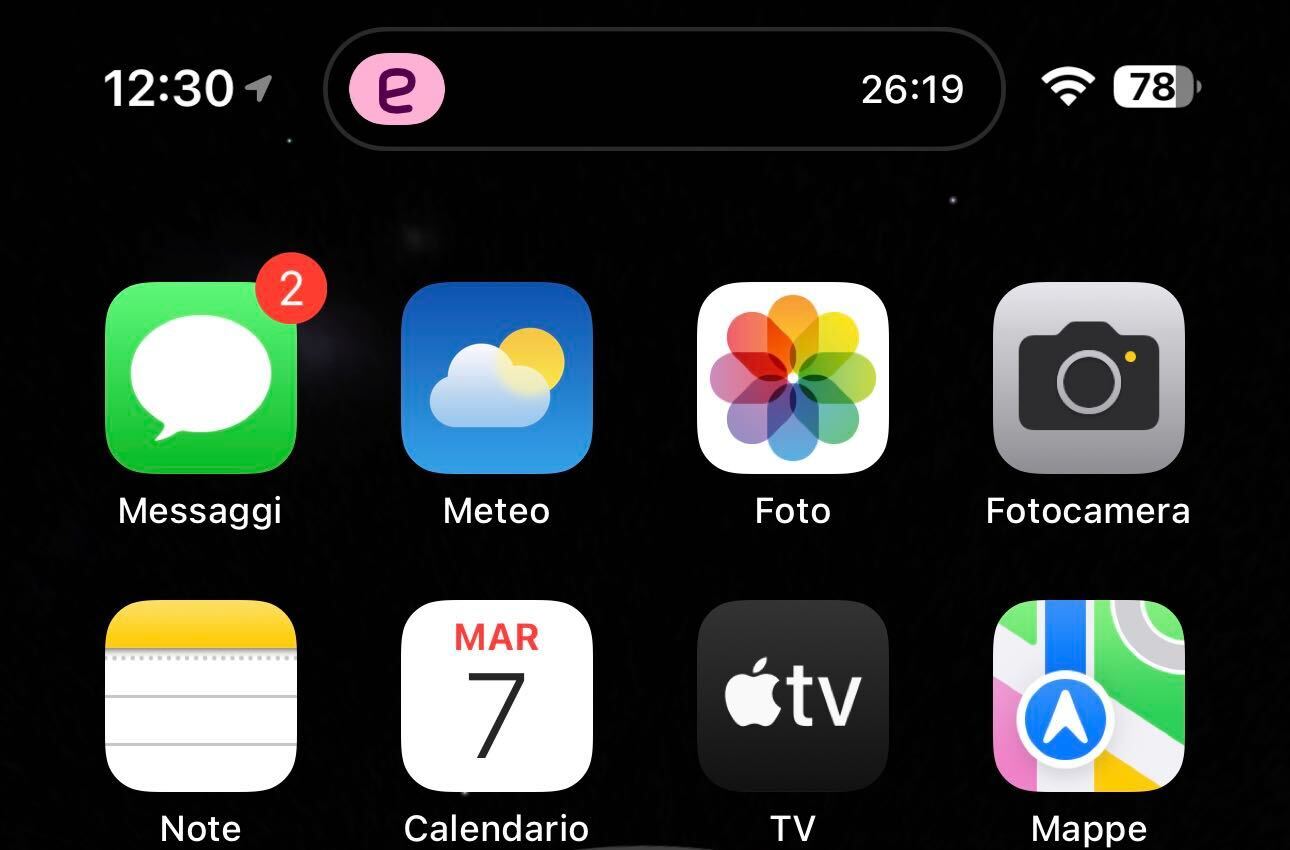 L’app di EasyPark visualizzza la sosta in corso nella lockscreen dell’iPhone
