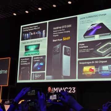 Realme GT3 ricarica ultra veloce a 240W presentato a MWC23