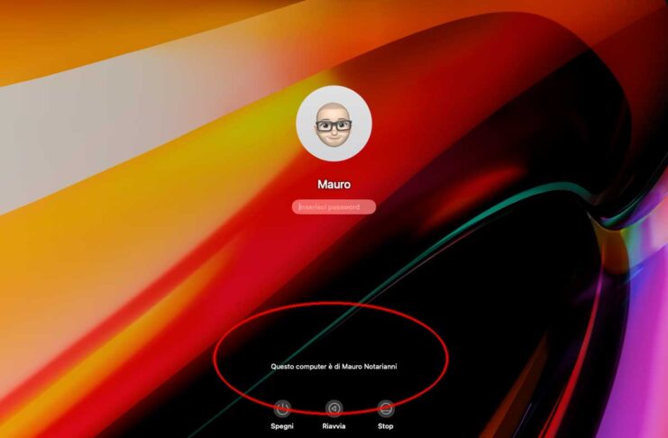 Come mostrare un messaggio nella schermata di blocco di macOS
