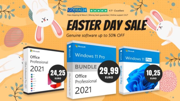 Solo 10 € per Office 2021 o Windows 11 su Godeal24 per Pasqua