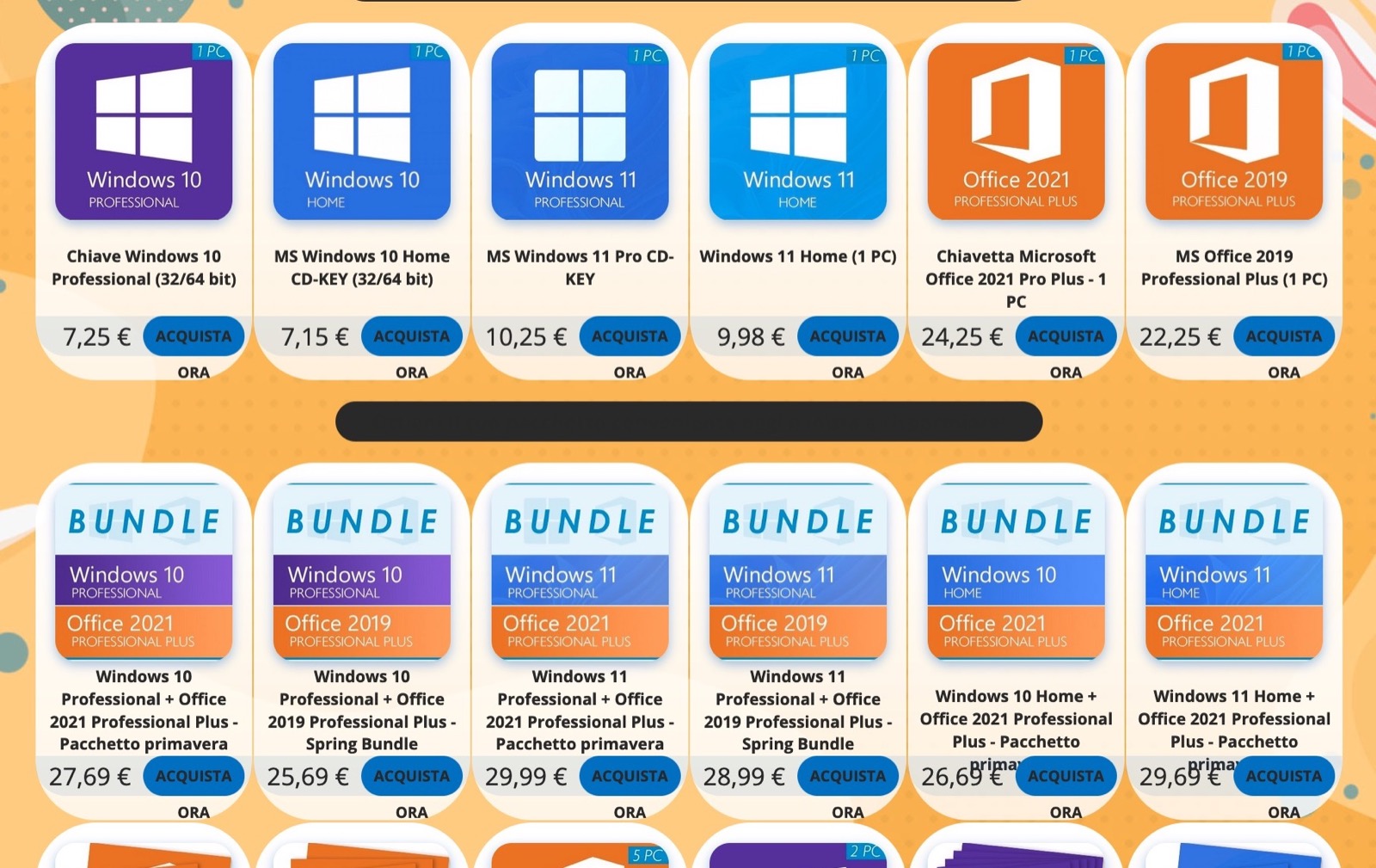 Solo 10 € per Office 2021 o Windows 11 su Godeal24 per Pasqua