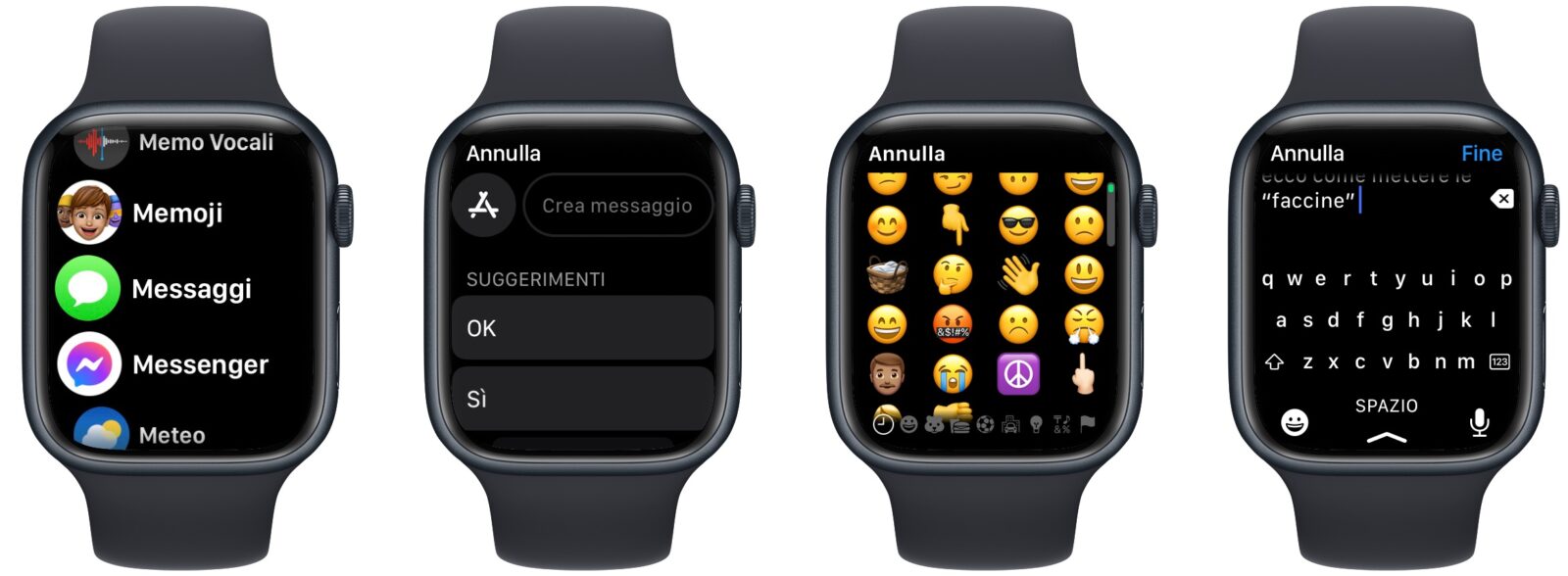 Come inviare emoji e memoji con Apple Watch