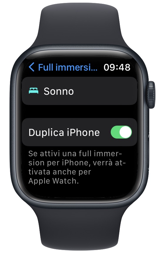 Usare Full Immersion su Apple Watch