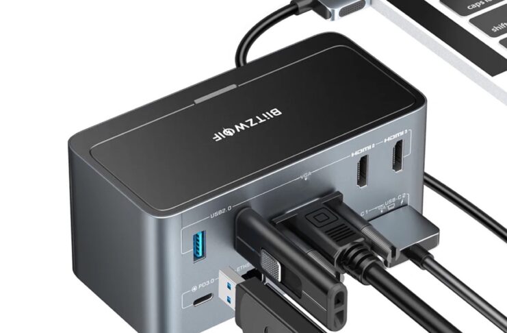 Offerta lampo BlitzWolf BW-TH13, dockingstation 18-in-1 a 90,98 €