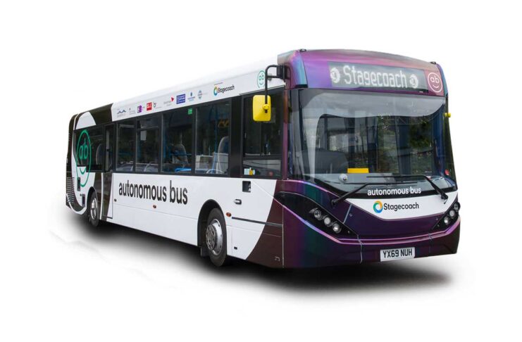 Una flotta di autobus a guida autonoma in Scozia