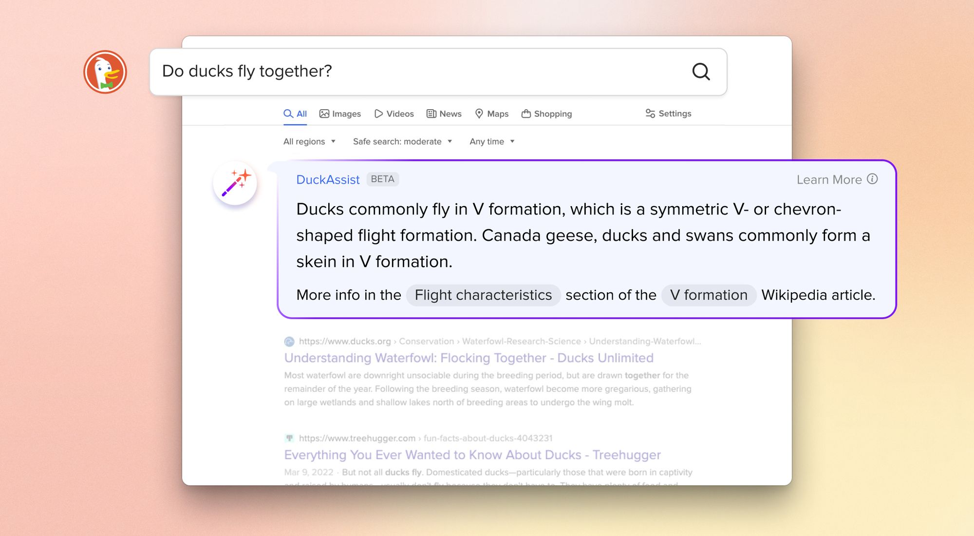 Il motore di ricerca DuckDuckGo offrirà risposte ottenute con l’AI