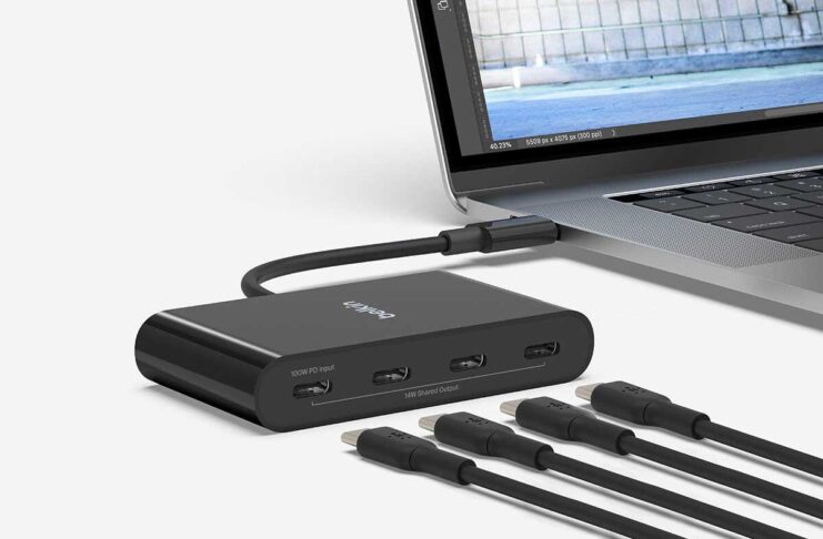 Belkin, hub USB-C con Power Delivery da 100W