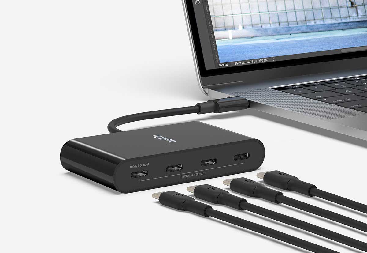 Belkin, hub USB-C con Power Delivery da 100W - macitynet.it