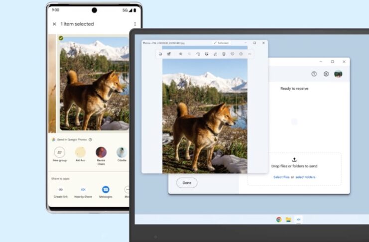 Google Nearby Share per PC Windows è disponibile nel mondo