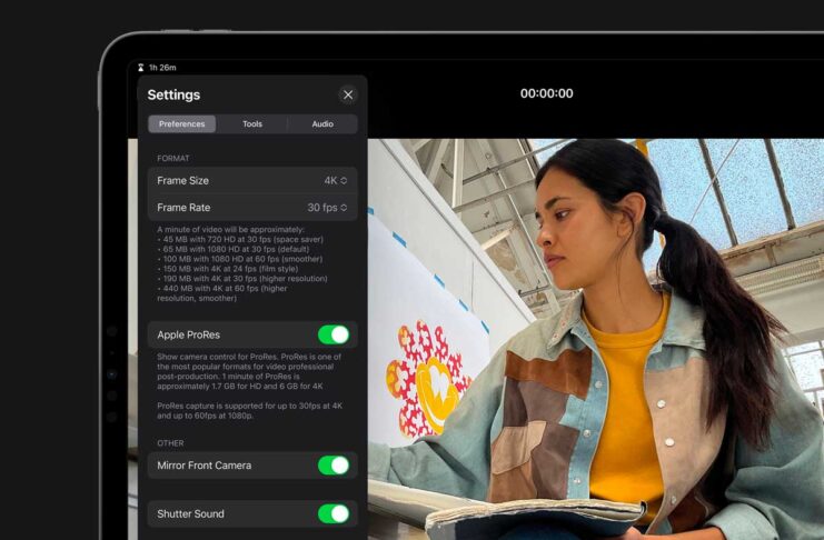 In Final Cut Pro per iPad probabile assaggio di nuove funzioni per l'app Fotocamera di iOS 17