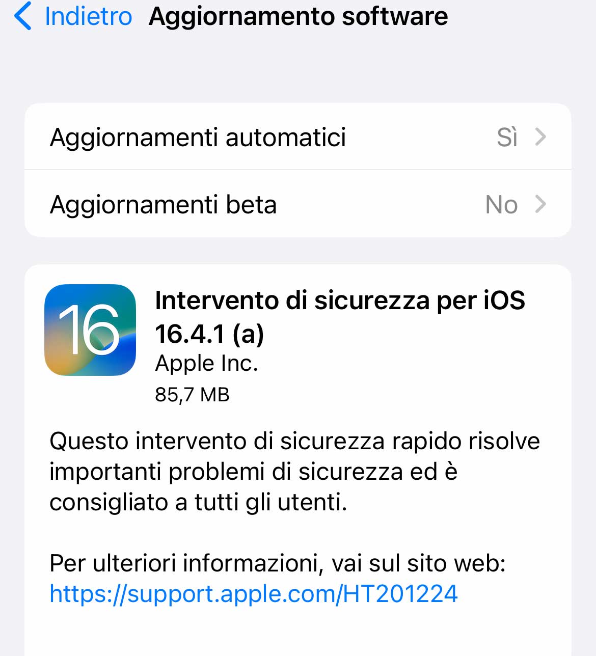 Disponibile intervento di sicurezza rapido per iOS 16.4.1 e macOS Ventura 13.3.1