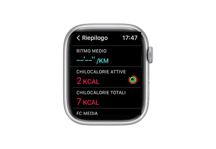 Apple Watch e iPhone, la differenza tra calorie attive e calorie totali mostrate nelle Sessioni